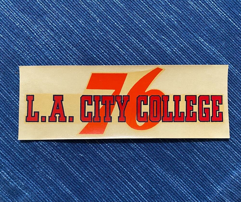 VTG Union 76 Oil L.A. City College California Decal Gas Station Travel Souvenir